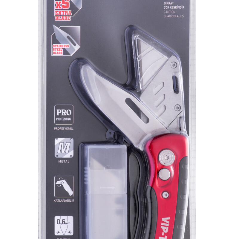Vip-Tec  Çift  Fonksiyonlu  Metal  Katlanır   Bıçak  (VT875159)
