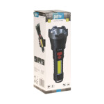 PANTHER PT-6106 USB ŞARJLI EL FENERİ - 3W LED + Yan COB LED