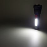 PANTHER PT-6106 USB ŞARJLI EL FENERİ - 3W LED + Yan COB LED
